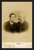 П. И. Чайковский с пианистом А. И. Зилоти, солистом концертов под управлением композитора в 1888 г. - кликните по картинке!