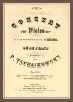 Обложка прижизненного издания Концерта для скрипки с оркестром, Op.35
