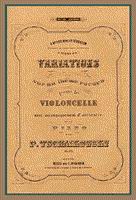 Обложка прижизненного издания 'Вариаций на тему рококо', Op.33